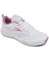 Reebok Big Girls Energen Casual Sneakers From Finish Line In White,rose