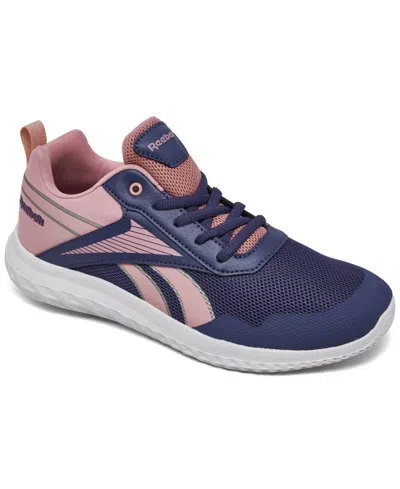 Reebok Kids' Big Girls Rush Runner 5 Casual Sneakers From Finish Line In Purple,pink