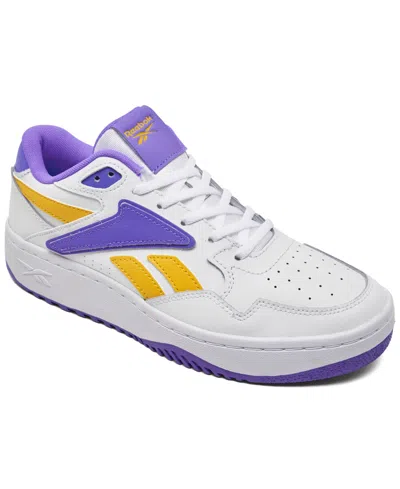 Reebok Little Kids Atr Chill Basketball Sneakers From Finish Line In White,purple