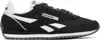 Reebok Classic Az Washed Black And Chalk Suede Leather Sneakers In Washed Black/chalk