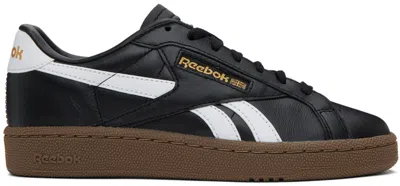 Reebok Black Club C Grounds Uk Sneakers In Black/white/gum
