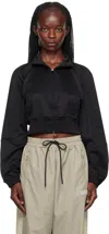 Reebok Techno Fabric Full-zip Sweatshirt In Black