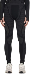 Reebok Black Rolled Edge Sweatpants In Black