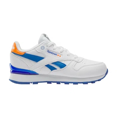 Pre-owned Reebok Blippi X  Classic Leather Step 'n' Flash Little Kid 'white Blue Orange' | Kid's Size 2
