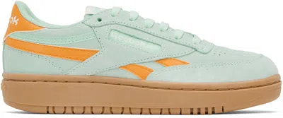 Reebok Blue Club C Double Revenge Sneakers In Glitch Aqua/electric