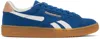 Reebok Blue Club C Grounds Uk Sneakers In Twilight Blue/clay