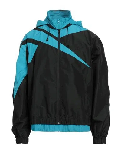 Reebok Botter X  Man Jacket Black Size L Polyamide, Polyester, Elastane