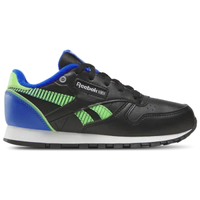 Reebok Kids' Boys  Classic Leather Step N Flash In Black