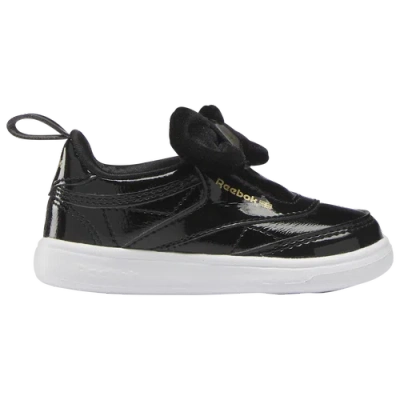 Reebok Kids' Boys   Club C Slip On In Black/gold