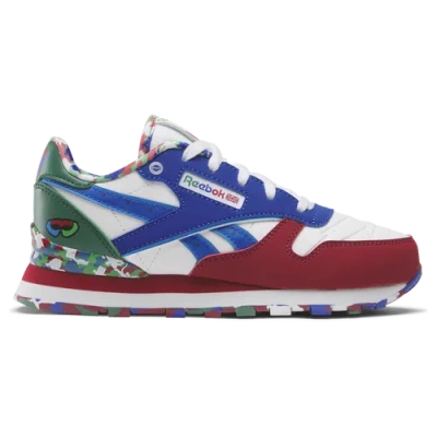 Reebok Kids' Boys Preschool   Step & Flash Classic Leather In Red/green/blue
