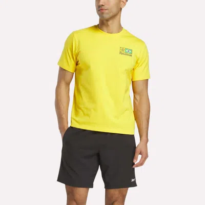 Reebok Brasil Football T-shirt In Yellow