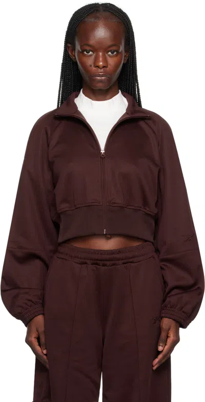 Reebok Burgundy Cropped Jacket