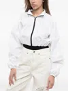 Reebok Cardi B Drawstring White Jacket In White