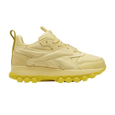 Pre-owned Reebok Cardi B X Classic Leather V2 Little Kid 'weathered Yellow' | Kid's Size 2.5
