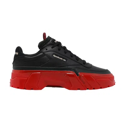 Pre-owned Reebok Cardi B X Club C J 'black Vector Red' | Kid's Size 5.5