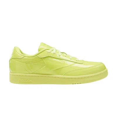 Pre-owned Reebok Cardi B X Coated Club C J 'high Vis Green' | Kid's Size 4.5