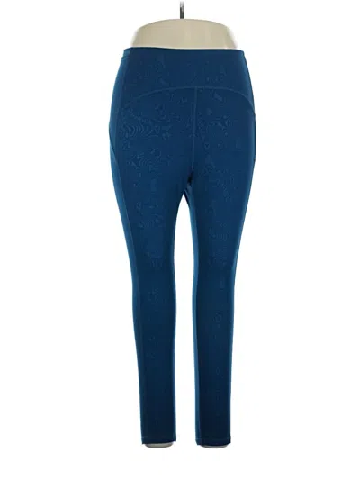 Pre-owned Reebok Casual Pants In Blue