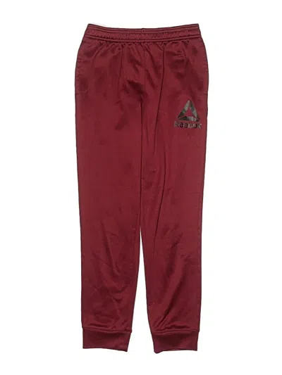 Pre-owned Reebok Kids' Casual Pants In Burgundy