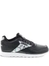 Reebok Cl Harman Run Floral-print Sneakers In Black