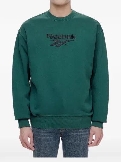 Reebok Cl Premium Vector Sweatshirt In Green