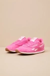Reebok Classic Az Pink And White Lace-up Sneakers