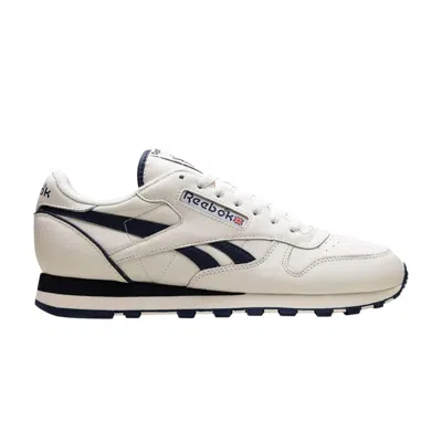 Pre-owned Reebok Classic Leather 1983 Vintage 'chalk Vector Navy' | White | Men's Size 6.5