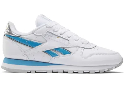 Pre-owned Reebok Classic Leather Angel Reese (women's) Sneakers In Silver/always Blue/white