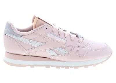 Pre-owned Reebok Classic Leather Ash (women's) Sneakers In Pink/stucco/bone