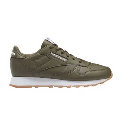 Pre-owned Reebok Classic Leather Big Kid 'army Green' | Kid's Size 5