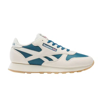 Pre-owned Reebok Classic Leather Big Kid 'chalk Blue Gum' | Cream | Kid's Size 7