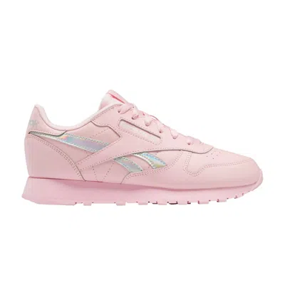 Pre-owned Reebok Classic Leather Big Kid 'pink Glow Iridescent' | Kid's Size 5.5