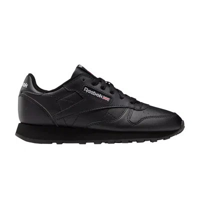 Pre-owned Reebok Classic Leather Big Kid 'triple Black' | Kid's Size 4.5