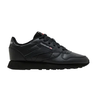 Pre-owned Reebok Classic Leather Big Kid 'triple Black' | Kid's Size 6.5