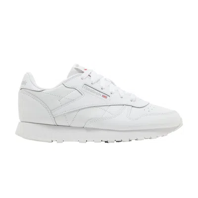 Pre-owned Reebok Classic Leather Big Kid 'triple White' | Kid's Size 3.5