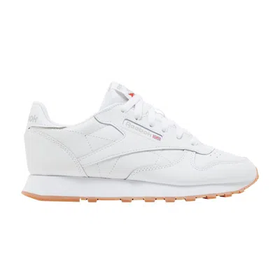 Pre-owned Reebok Classic Leather Big Kid 'white Gum' | Kid's Size 3.5