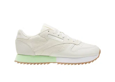 Pre-owned Reebok Classic Leather Double Madwomen (women's) Sneakers In Natural/white/mint