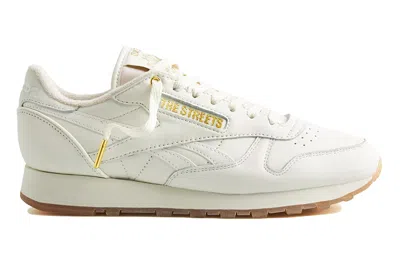 Pre-owned Reebok Classic Leather End. The Streets Chalk In Chalk/black/gold Metallic