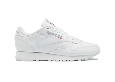 Pre-owned Reebok Classic Leather Footwear White (women's) Sneakers In Ftwr White/pure Grey 3