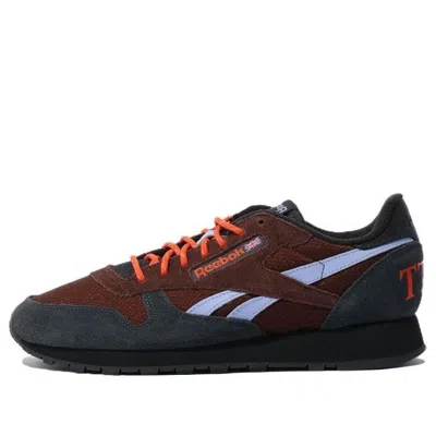 Reebok Classic Leather 'grey Brown' In Burgundy