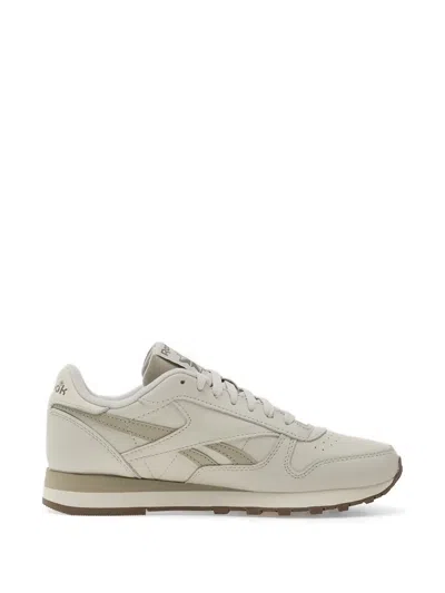 Reebok Classic Leather Lace-up Sneakers In Gray