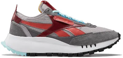 Pre-owned Reebok Classic Leather Legacy (women's) Sneakers In Shark/collegiate Burgundy/black