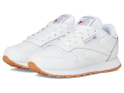 Reebok Classic Leather (little Kid) Boy's Shoes White/gum : 13 Little Kid M