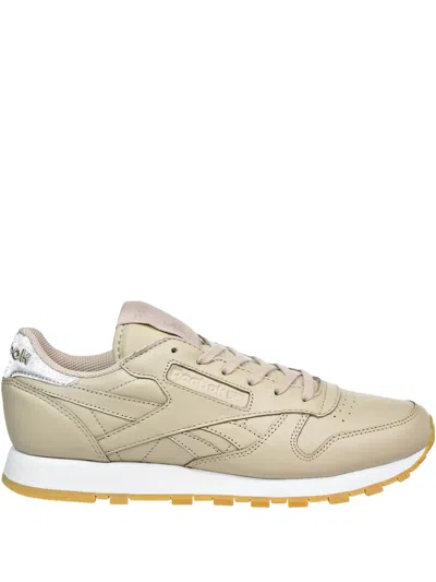 Reebok Classic Leather Met Diamond "oat Meal/chalk/gum" Sneakers In Neutral