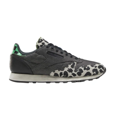Pre-owned Reebok Classic Leather Mu 'cheetah Print' In Black