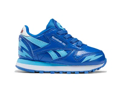 Pre-owned Reebok Classic Leather Pj Masks Cat Boy Sneakers In Vector Blue/blue Blink/footwear White