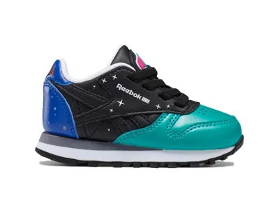 Pre-owned Reebok Classic Leather Pj Masks Villians Sneakers In Emerald Haze/core Black/cobalt Blue