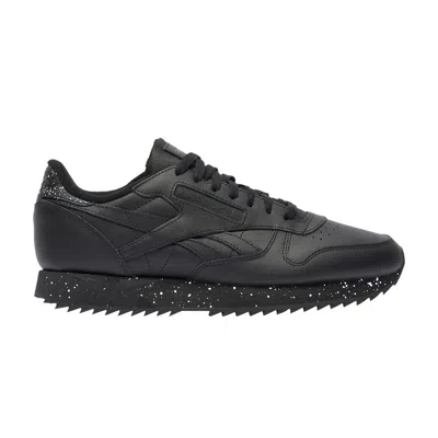 Pre-owned Reebok Classic Leather Ripple 'black White Speckled' | Men's Size 12