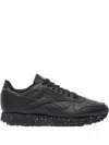 Reebok Classic Leather Ripple "black/white Speckled" Sneakers In Black