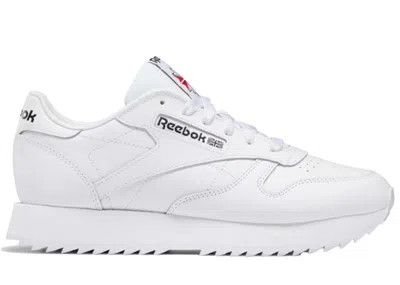Pre-owned Reebok Classic Leather Ripple Triple White (women's) Sneakers In Footwear White