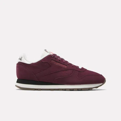 Reebok Classic Leather Shoes In Burgundy